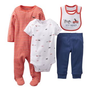 Carters Dog 4 pc. Layette Set   Boys newborn 9m, Red, Red, Boys