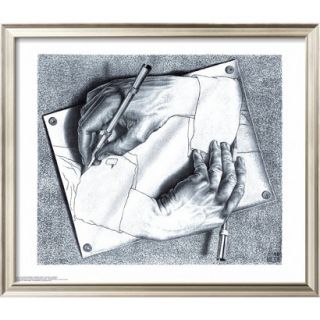 Art   Drawing Hands Framed Print