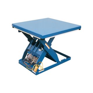 Vestil Scissor Lift Table   Rotary Air/Hydraulic, 48 Inch L x 48 Inch W, Model