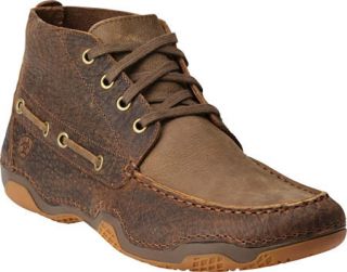 Mens Ariat Holbrook   Earth/Brown Bomber Suede/Leather Boots