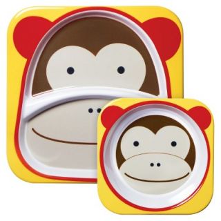 Zoo Melamine Kids & Toddler Tableware Set Monkey by Skip Hop