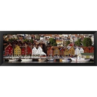 Bergen Norway Framed Panoramic Photo