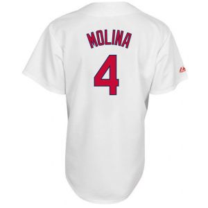 St. Louis Cardinals Yadier Molina Majestic MLB Womens Replica Player Jersey