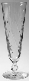 Libbey   Rock Sharpe Diamond Cut Pilsner Glass   Stem #3003,Cut