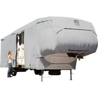 Classic Accessories Permapo 5th Wheel Cover   Gray, Fits 26ft. 29ft. 5th