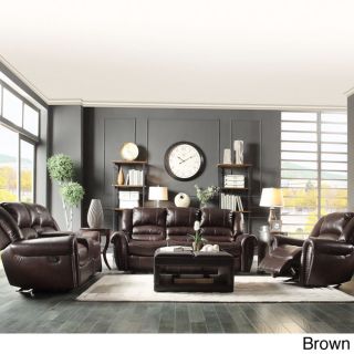Isaac Bonded Leather Double Reclining Sofa