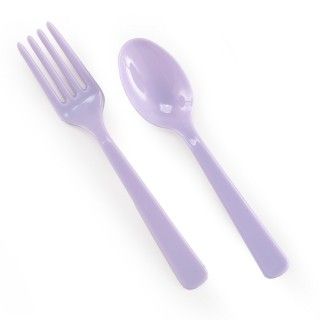 Forks Spoons   Light Purple