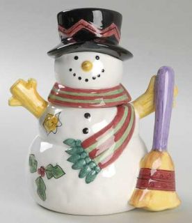 Sango Sweet Shoppe Christmas Figurine Sugar Bowl & Lid, Fine China Dinnerware  
