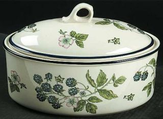 Wedgwood Bramble Multicolor (Oven To Table) 2.5 Quart Oval Covered Casserole, Fi