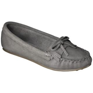 Womens Mossimo Supply Co. Genuine Suede Lark Moccasin   Gray 11