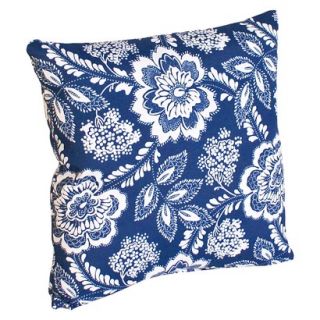 2 Piece Outdoor Toss Pillow Set   Blue/White Geometric 14