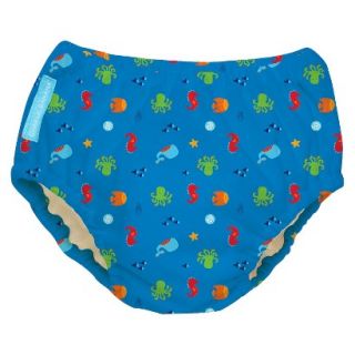 Charlie Banana Reusable Swim Diaper Size XL   Under the Sea Blue