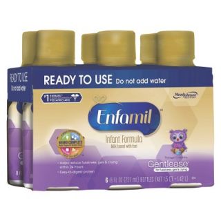 Enfamil GENTLEASE Ready to Use Bottle 8oz   6 count