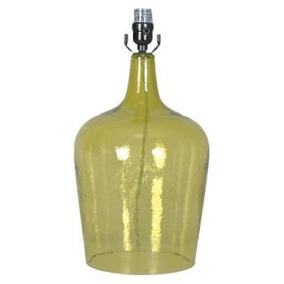 Threshold Artisan Glass Jug Lamp Base Small  Distant Lime