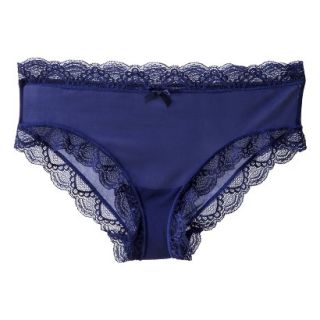 Gilligan & OMalley Womens Mesh Lace Trim Hipster   Oxygen Blue M