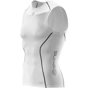 Skins Compression Mens A200 Top Sleeveless White , Size M   B60005003