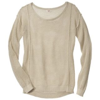 Mossimo Supply Co. Juniors Mesh Sweater   Cream XXL(19)