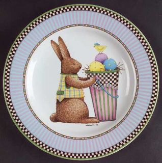 Sakura Easter Salad/Dessert Plate, Fine China Dinnerware   Debbie Mumm, Rabbits,