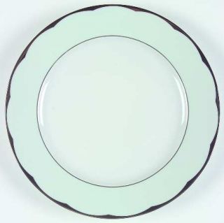 Haviland Illusion Celadon (Menthe) Large Dinner Plate, Fine China Dinnerware   B
