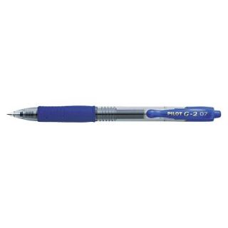 Pilot G 2 Refillable Gel Ink Pen, 0.7mm Fine   Blue Ink (12 Per Pack)