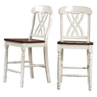 Counter Stool Countryside Counter Stools   Antique White (Set of 2)