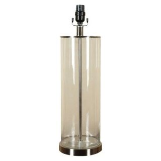 Threshold Fillable Glass Lamp Base   Clear Large (Includes CFL Bulb)
