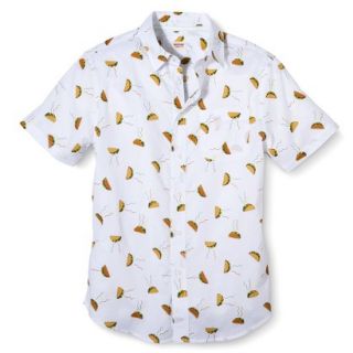 Mossimo Supply Co. Mens Short Sleeve Button Down   Taco Print M