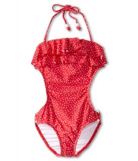 Seafolly Kids Bon Voyage Cut Out Girls Swimsuits One Piece (Red)