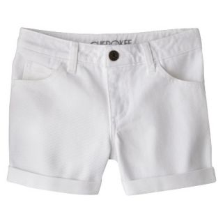 Girls Jeans Short   White Calibrated XL
