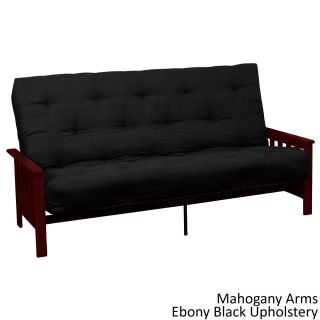 Epicfurnishings Provo Queen size With Inner Spring Futon Sofa Sleeper Bed Black Size Queen