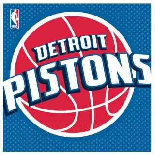 Detroit Pistons Basketball   Lunch Napkins