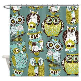  Cute Owls Shower Curtain