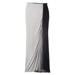 Mossimo Womens Drapey Knit Maxi Skirt   Medium Gray/Black S