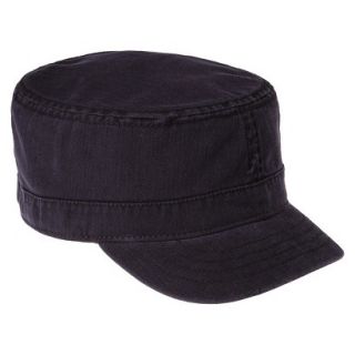 Mens Herringbone Cadet Hat   Black S/M