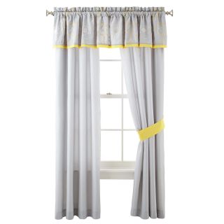 Home Expressions Blooms Curtain Panel Pair, Gray
