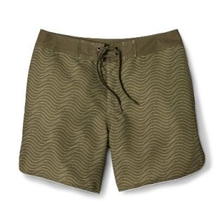 Mens Limited Edition Mossimo Supply Co. Printed Swim Board Shorts  Olive 32