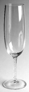 Cristal de Sevres Spirale Fluted Champagne   Air Twisted Stem, No Design Bowl