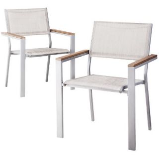 Outdoor Patio Furniture Set Threshold 2 Piece Sling Chair, Bryant Collection