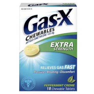 Gas X Extra Strenght Antigas Chewable Tablets   Peppermint Cr�me (18 Count)