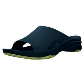 USADawgs Navy/Lime Green Premium Womens Slide/Rubber Sole   9
