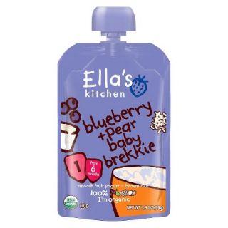 Ellas Kitchen Organic Baby Food Pouch   Blueberry and Pear Baby Brekkie 3.5 oz