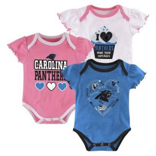 NFL Girls 3 Pack Panthers 12 M