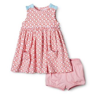 Just One YouMade by Carters Newborn Girls Dress   Pink/Turquoise 24 M