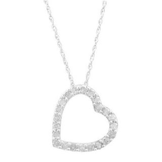 1/4 CT. T.W. Diamond Heart Pendant in Sterling Silver