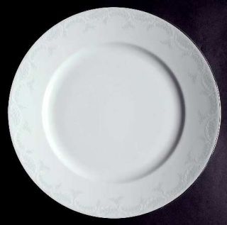 Heinrich   H&C Ferndale Hc (Newer, Platinum Trim) Dinner Plate, Fine China Dinne