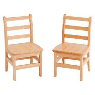 Kids Chair Set Early Childhood Resources Chair 2 pack   Natural (12)