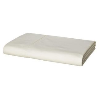 Threshold Ultra Soft 300 Thread Count Flat Sheet   Ivory (Queen)