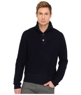Jack Spade Dudley Half Button Sweater Mens Sweater (Navy)