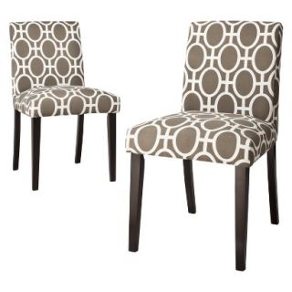 Skyline Dining Chair Uptown Dining Chair Set of 2   Trellis Taupe