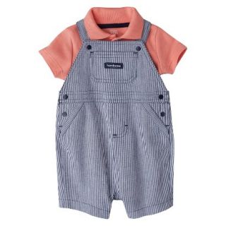 Just One YouMade by Carters Infant Boys Shortall Set   Orange/Dark Grey 6 M